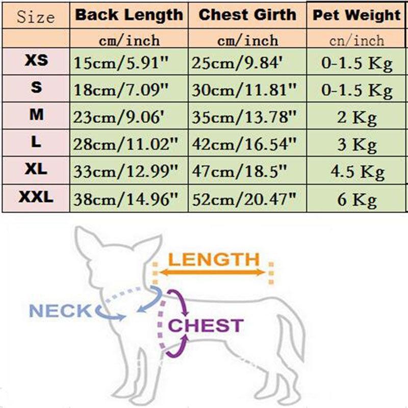 XS-2XL Winter Warm Pet Sweater