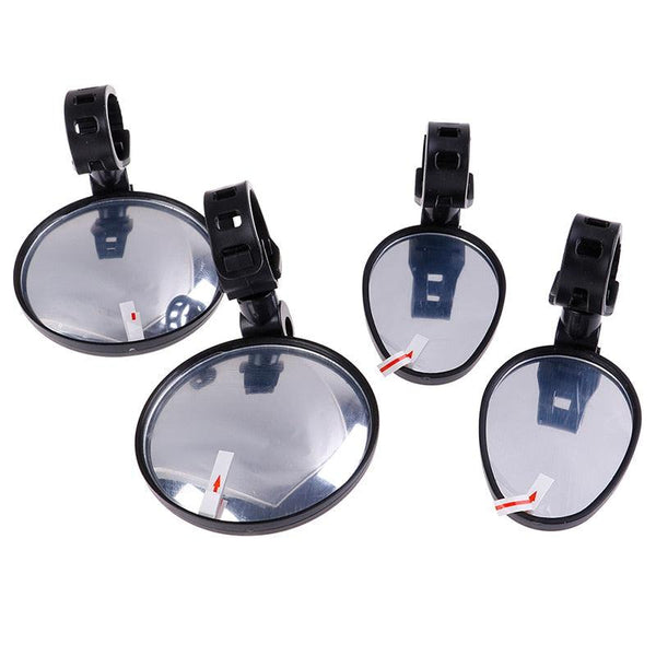 2Pcs Bicycle Mirror Universal Handlebar Rearview Mirror 360 Degree Rotate For Bike Bicycle Cycling Accessories Wide Angle Convex Mirror Adjustable Rotatable Handlebar For Mountain Bike Off Road Bike and Fixed Gear Bike Handlebars