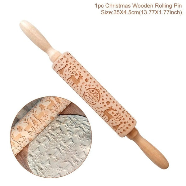 3D Embossed Rolling Pin