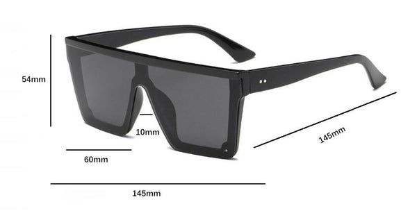 Classic Male Big Black Sunglasses For Men & Women New Fashionable Design New Mirror Pink Square  Oversize Square Sunglasses for Women Men