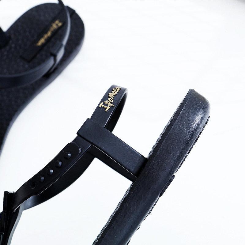 Summer Sandals Women New Flat Slides Flip Flops Seaside Vacation Shoes Woman Beach Flat Style Casual Sandals Slippers Beach Shoes Dress Summer Beach Shoes Thong Slippers