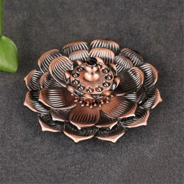 Metal Lotus Incense Stick Holder