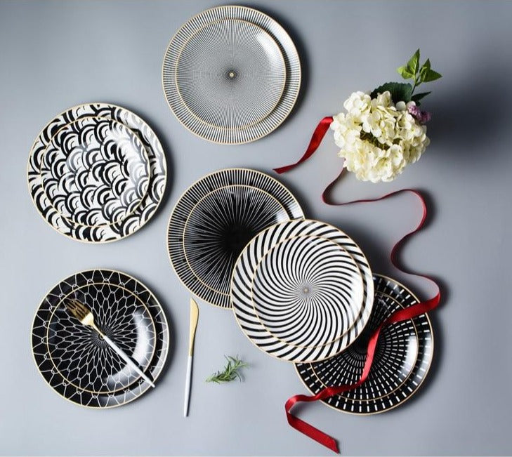 Allure Geometry Dinnerware Set