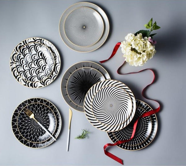 Allure Geometry Dinnerware Set
