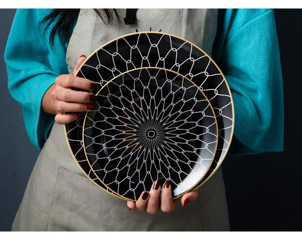 Allure Geometry Dinnerware Set