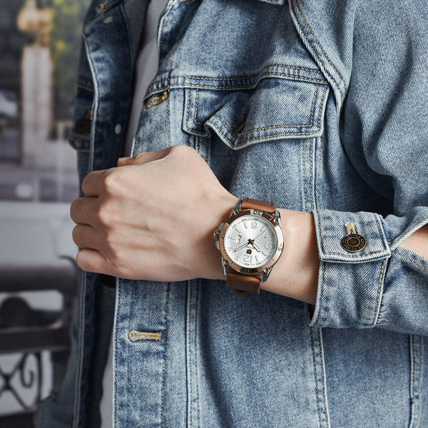 Top Luxury Fashion Mens Watches Quartz Casual Leather Design Sport Analog Waterproof Classic Wrist Watch