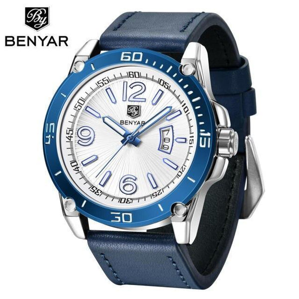 Top Luxury Fashion Mens Watches Quartz Casual Leather Design Sport Analog Waterproof Classic Wrist Watch