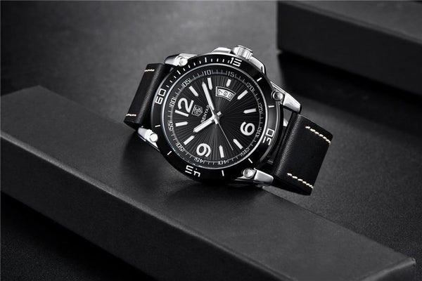 Top Luxury Fashion Mens Watches Quartz Casual Leather Design Sport Analog Waterproof Classic Wrist Watch
