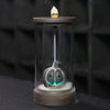 Halloween Pumpkin Color Changing Windproof Backflow Incense Burner With LED Light