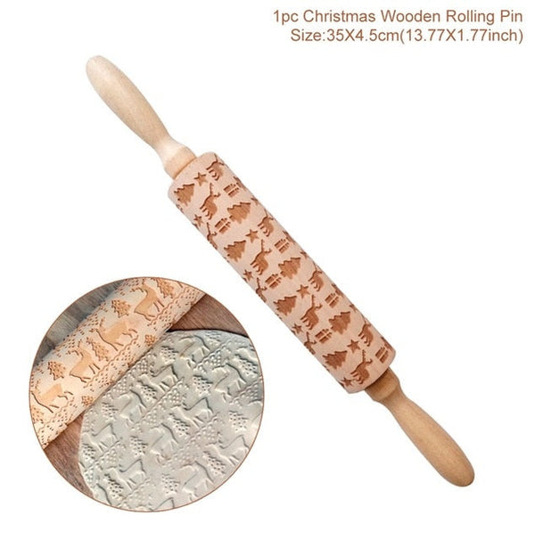 3D Embossed Rolling Pin