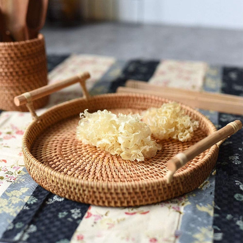 Wicker Rattan Tray