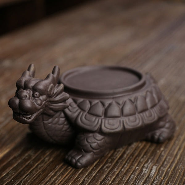 Turtle Windproof Backflow Incense Burner With Snake Inside