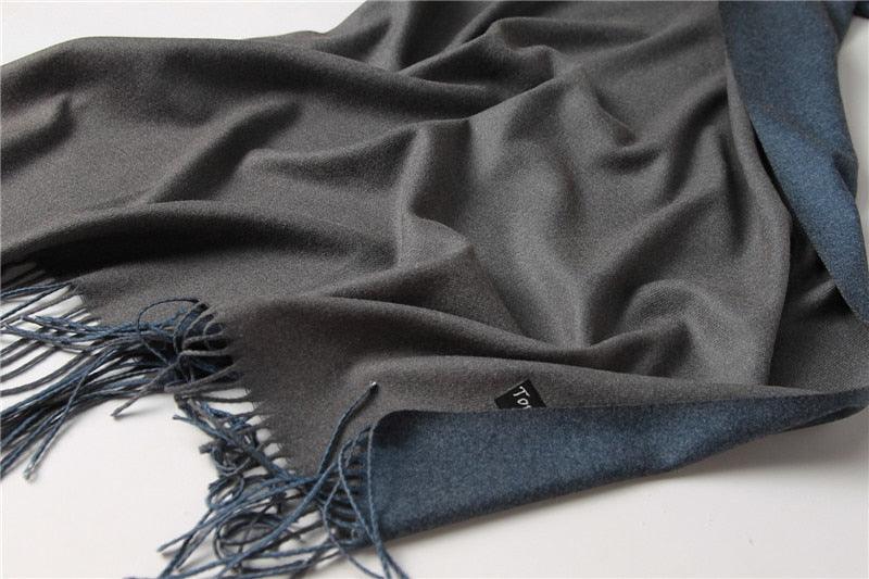 Fashion Winter Solid Soft Scarf Cashmere Lightweight Scarves Shawls Cashmere Escharpe Scarfs Lightweight Shawls Hijabs Shawls Escharpe Elegant Wrap Blanket Bandana Tassel For Lady