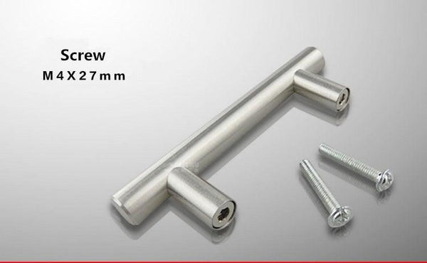 Stainless Steel Kitchen Door Cabinet T Bar Handle Pull Knob Door Pull Handle Stainless Door Handle Stainless Steel Hollow Bar Drawer Pulls Cupboard Knob For Kitchen Furniture