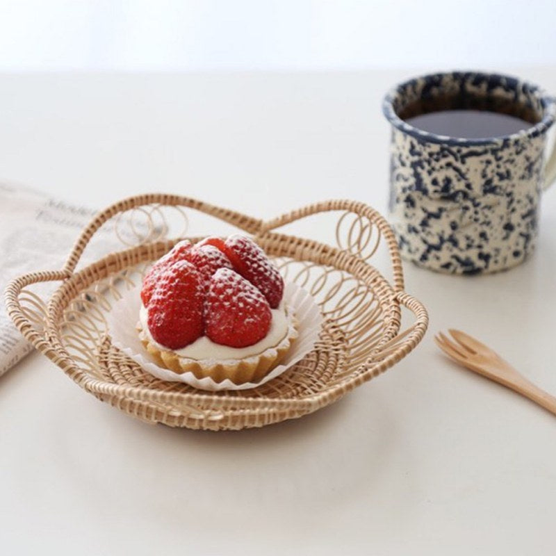 Petals Wicker Rattan Tray