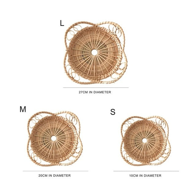 Petals Wicker Rattan Tray