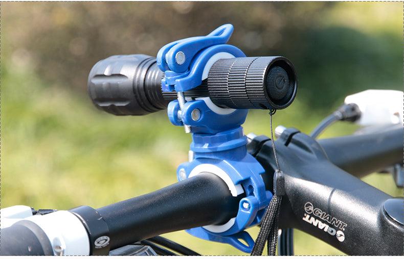 Bicycle Light Bracket Bike Lamp Holder LED Headlight Pump Stand Quick Release Mount 360 Degree Rotatable Universal Flashlight Mount Holder Mount Bicycle Mounting Bracket Flashlight Holder