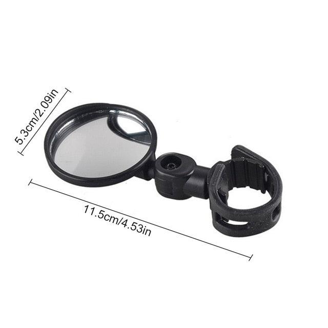 Universal Bicycle Mirror Bicycle Accessories Handlebar Rearview Mirror Rotate Wide-Angle Rearview Mirror Rotatable Round Adjustable Shockproof Convex Wide Angle Universal Back Rear View Mirrors
