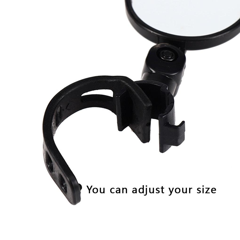 Universal Bicycle Mirror Bicycle Accessories Handlebar Rearview Mirror Rotate Wide-Angle Rearview Mirror Rotatable Round Adjustable Shockproof Convex Wide Angle Universal Back Rear View Mirrors