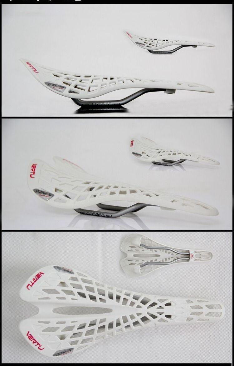 Mountain Super Light Plastic Bicycle Saddle  Bike Saddle Seat PVC Cushion Hollow Seat Saddle Ultra Light Cycling Bicycle Seat Saddle Hollow Ergonomic Shock Absorption Water Resistant Protection