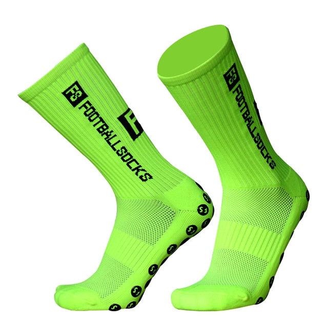 Unisex Cycling Socks Football Socks Round Silicone Suction Cup Grip Anti Slip Soccer Socks Sports Baseball Rugby Socks For Men And Women