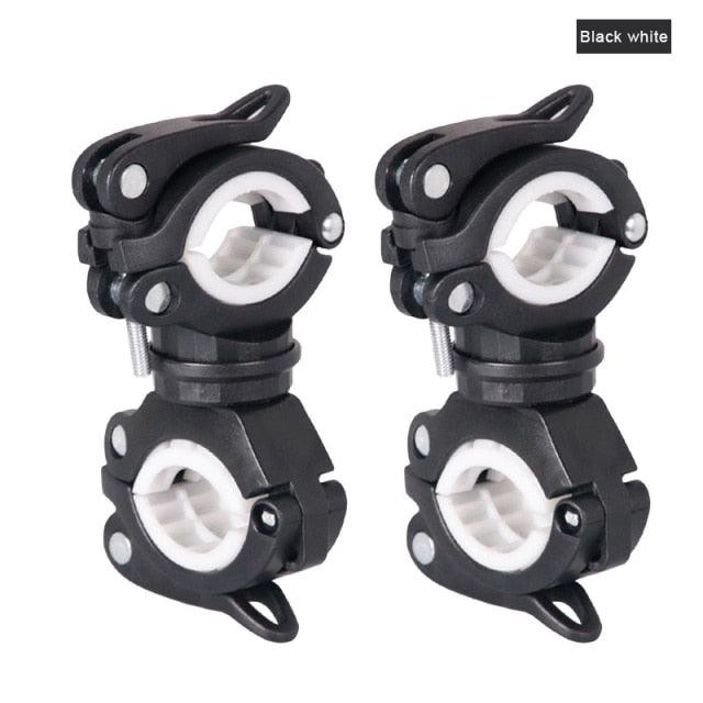 Bicycle Light Bracket Bike Lamp Holder LED Headlight Pump Stand Quick Release Mount 360 Degree Rotatable Universal Flashlight Mount Holder Mount Bicycle Mounting Bracket Flashlight Holder