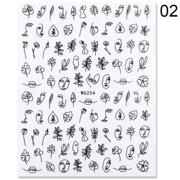 Alphabet Love Shaped  Pattern 3D Nail Stickers Slider Valentine Day Decals Foil For Love Nail Art Decoration Pop Art Nail Stickers Sexy Girl Designs Comics Water Transfer Decals Manicure Lips Nail Art Decorations Slider Nail Art Stickers