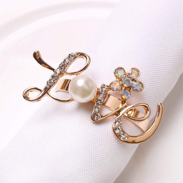 Love Rhinestone Napkin Holder Set