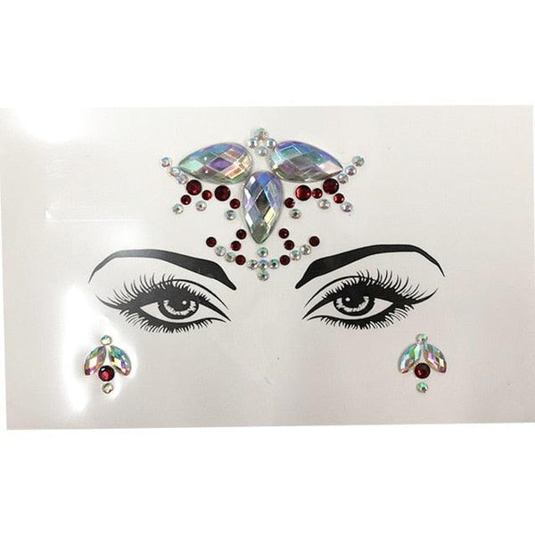 3D Makeup Tattoo Face Gems Glitter Face Jewels Crystal Stickers Face Glitter for Festival Carnival Party