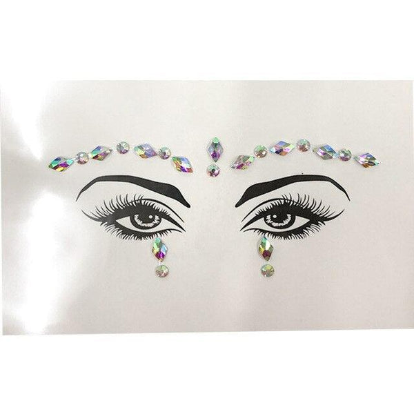 3D Makeup Tattoo Face Gems Glitter Face Jewels Crystal Stickers Face Glitter for Festival Carnival Party