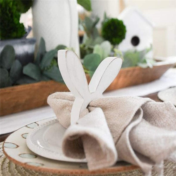 Easter Bunny Napkin Ring Set
