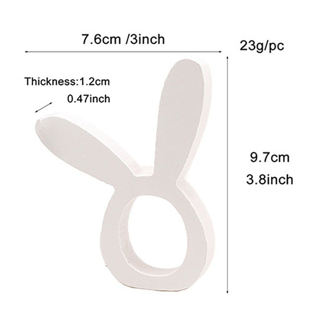 Easter Bunny Napkin Ring Set