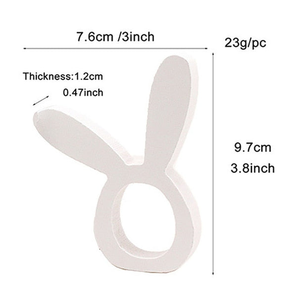 Easter Bunny Napkin Ring Set