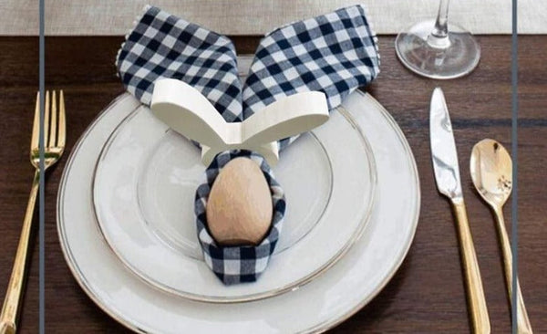 Easter Bunny Napkin Ring Set