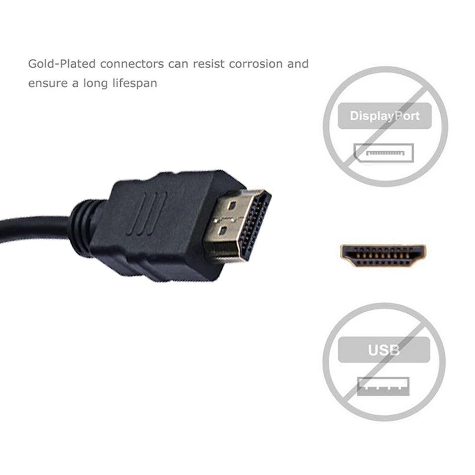 HD 1080P HDMI Compatible To VGA Adapter Converter Cable Gold-Plated HDMI to VGA Adapter For Laptop TV To Projector Display HDTV