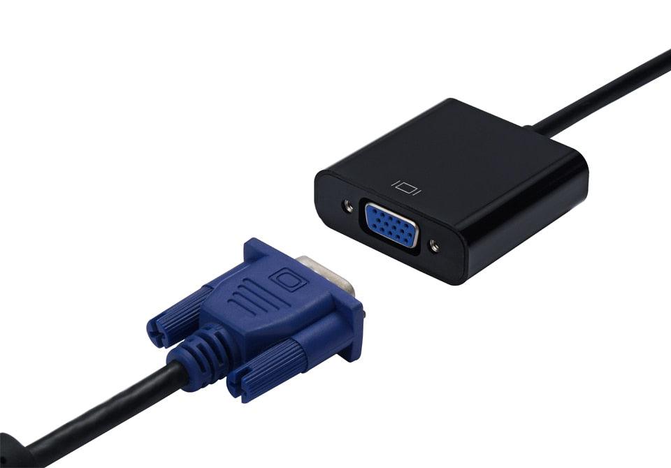 HD 1080P HDMI Compatible To VGA Adapter Converter Cable Gold-Plated HDMI to VGA Adapter For Laptop TV To Projector Display HDTV