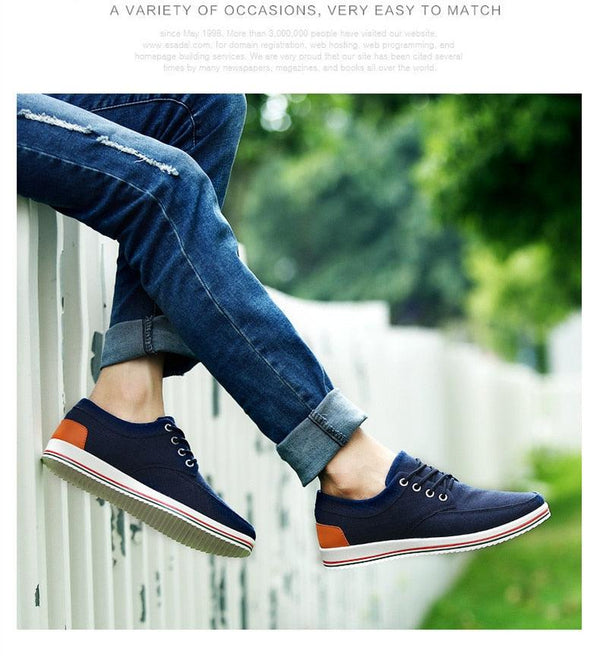 New Men's Flats High Quality Casual Shoes Handmade Shoes Casual Sports Flats Men Lightweight Comfortable Walking Shoes Outdoor Walking Sneakers For Mens