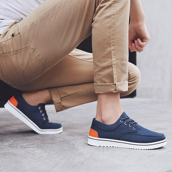 New Men's Flats High Quality Casual Shoes Handmade Shoes Casual Sports Flats Men Lightweight Comfortable Walking Shoes Outdoor Walking Sneakers For Mens