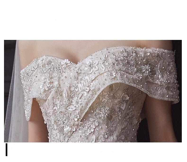 Luxury Wedding Dress Sweetheart Bridal Gown EDW234