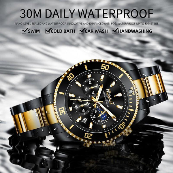 TREND New Men's Elegant Watch Waterproof And Scratch Resistant Stylish Stainless Steel Durable Wrist Watch