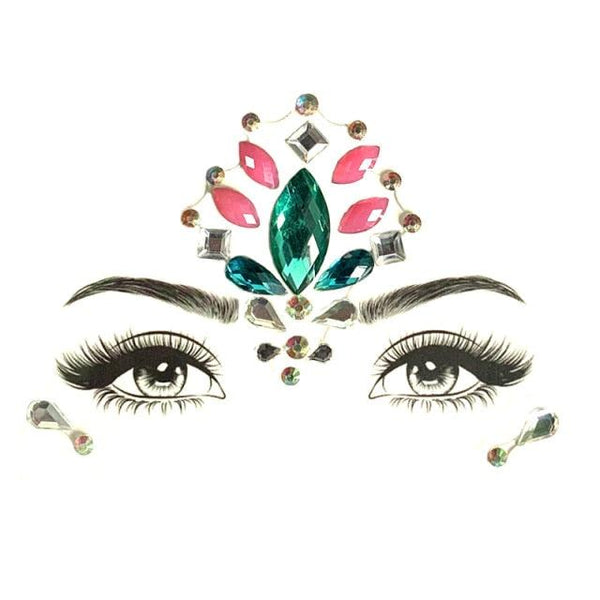 23 Sets Glitter Face Jewels Sticker Temporary Party Face Makeup Tattoo Face Gems Glitter Face Jewels Crystal Stickers For Womens