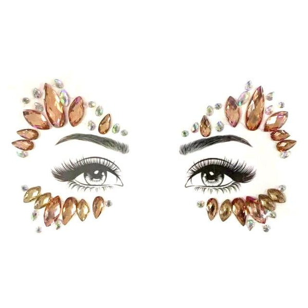 23 Sets Glitter Face Jewels Sticker Temporary Party Face Makeup Tattoo Face Gems Glitter Face Jewels Crystal Stickers For Womens