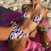 Multicolor Trend Women Micro Bikini Set String Backless Swimsuit High Cut Swimwear Women Beach Wear Women's Ribbed Tie Bikini Beautiful Bottom String Swimsuit For Summer