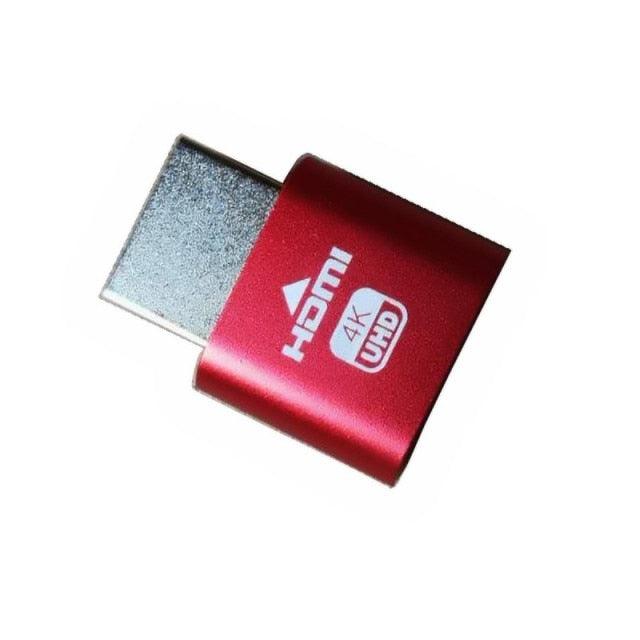 HDMI Virtual Display 4K HDMI Plug Display Cheat Virtual Plug HDMI High Resolution Virtual Monitor Display Emulator New Generation Headless Display Adapter Supports Up To 4K