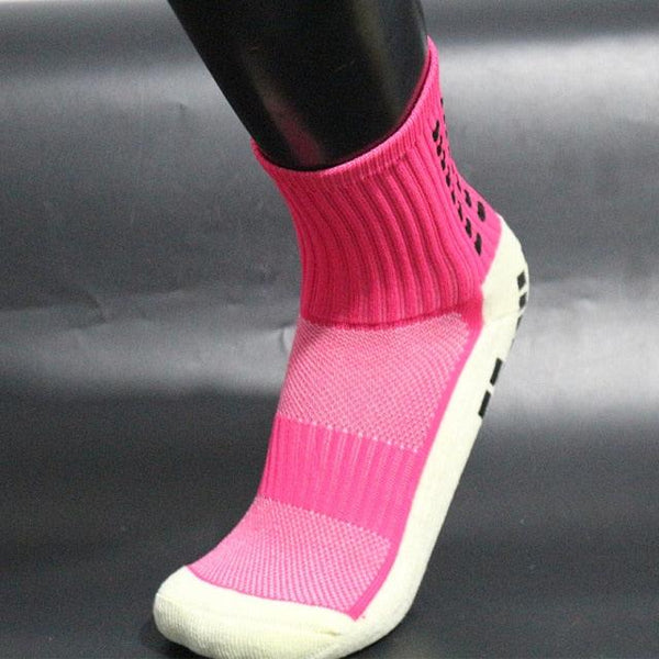 Unisex Cycling Socks Football Socks Round Silicone Suction Cup Grip Anti Slip Soccer Socks Sports Baseball Rugby Socks For Men And Women
