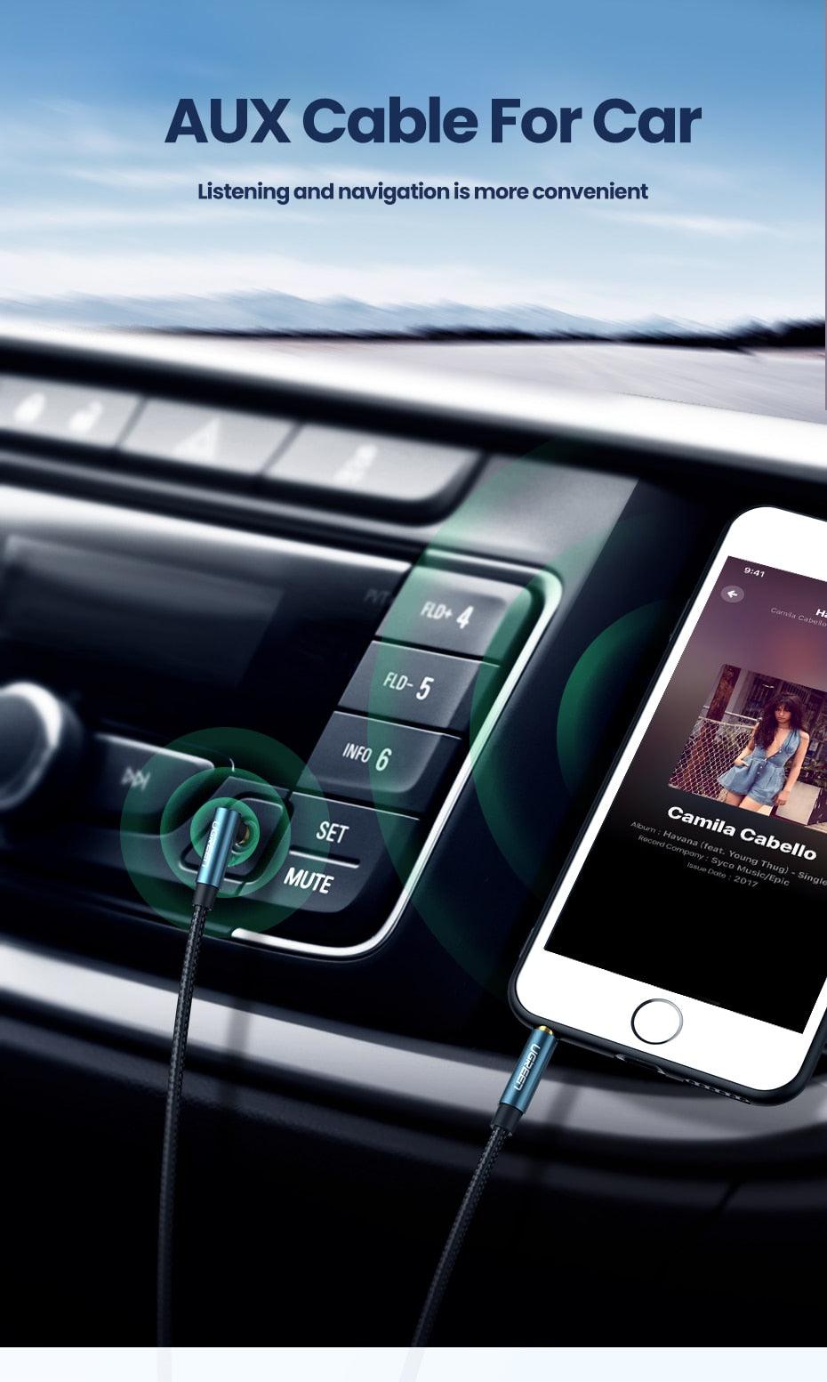 HI-FI 3.5mm Aux Cable Male to Male Audio Jack Cable For Car Headphone Mobile Phone