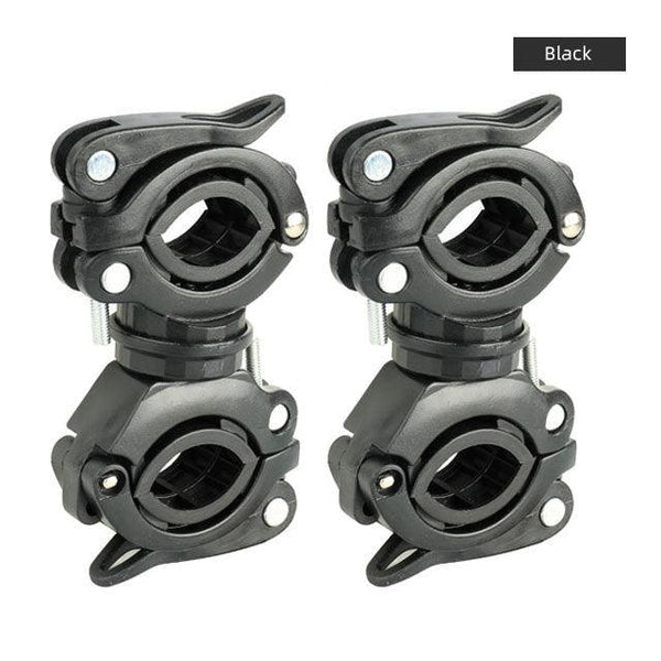 Bicycle Light Bracket Bike Lamp Holder LED Headlight Pump Stand Quick Release Mount 360 Degree Rotatable Universal Flashlight Mount Holder Mount Bicycle Mounting Bracket Flashlight Holder