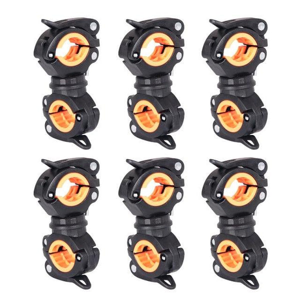 Bicycle Light Bracket Bike Lamp Holder LED Headlight Pump Stand Quick Release Mount 360 Degree Rotatable Universal Flashlight Mount Holder Mount Bicycle Mounting Bracket Flashlight Holder