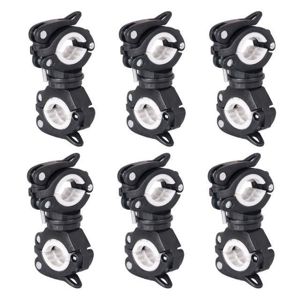 Bicycle Light Bracket Bike Lamp Holder LED Headlight Pump Stand Quick Release Mount 360 Degree Rotatable Universal Flashlight Mount Holder Mount Bicycle Mounting Bracket Flashlight Holder
