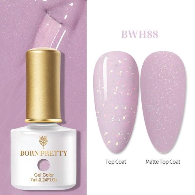 2021 New Womens Colorful Nail Gel Polish Modern Glitter Pink Purple UV Diamond Stylish Design Nail Colors Gel